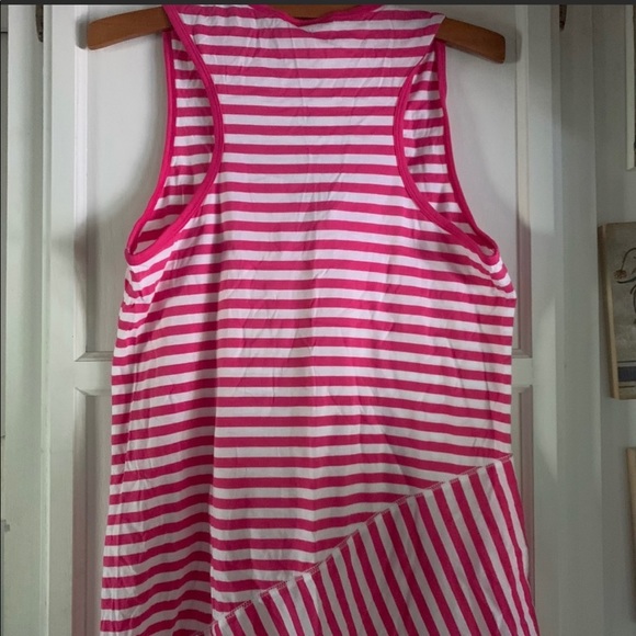 Puma pink /white striped sleeveless shirt - Picture 2 of 4